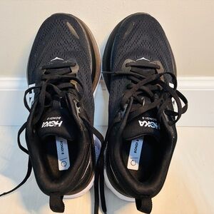 Hoka Black Bondi 8 Sneakers